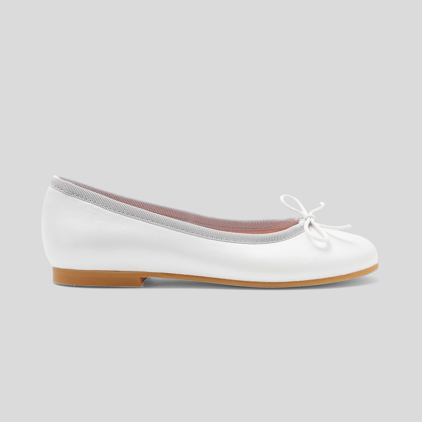 Girl leather ballet flats