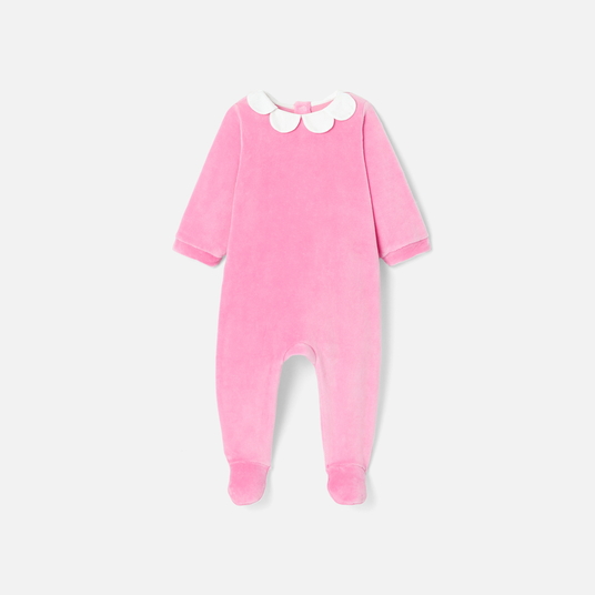 Baby girl velvet pyjamas