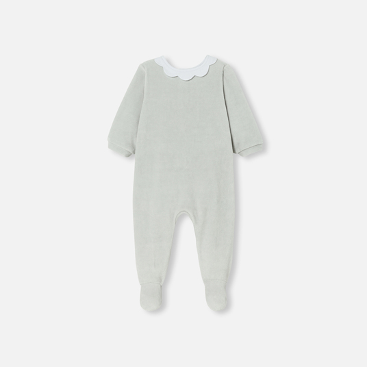 Baby girl velvet pajamas