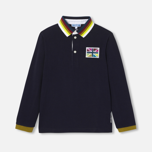 Boy long-sleeved polo