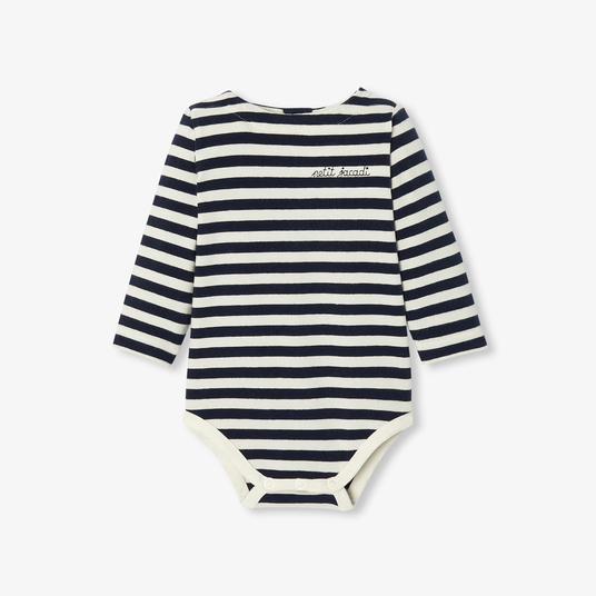 Baby striped bodysuit