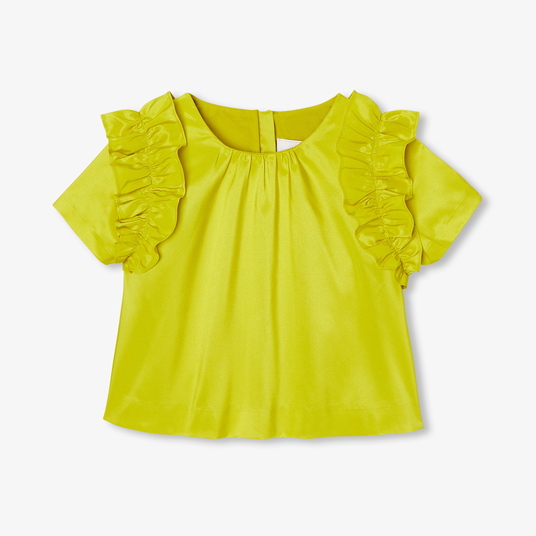 Girl taffeta top