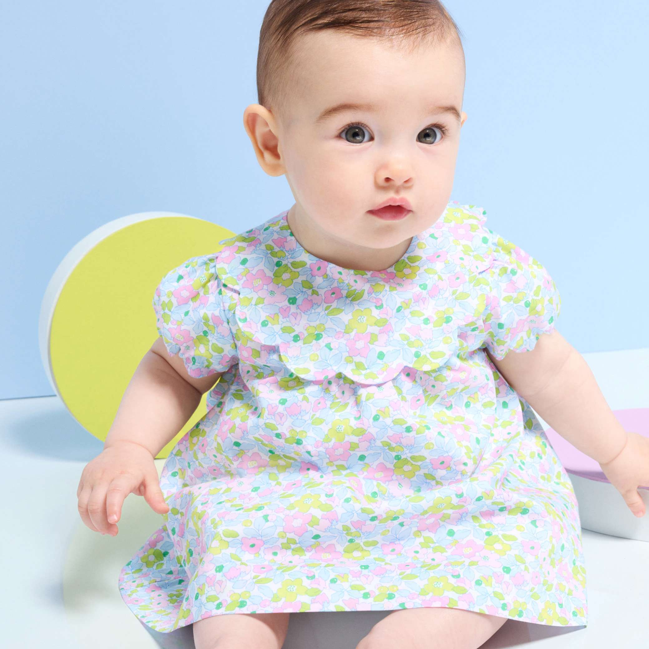  Baby girl dress in Liberty fabric